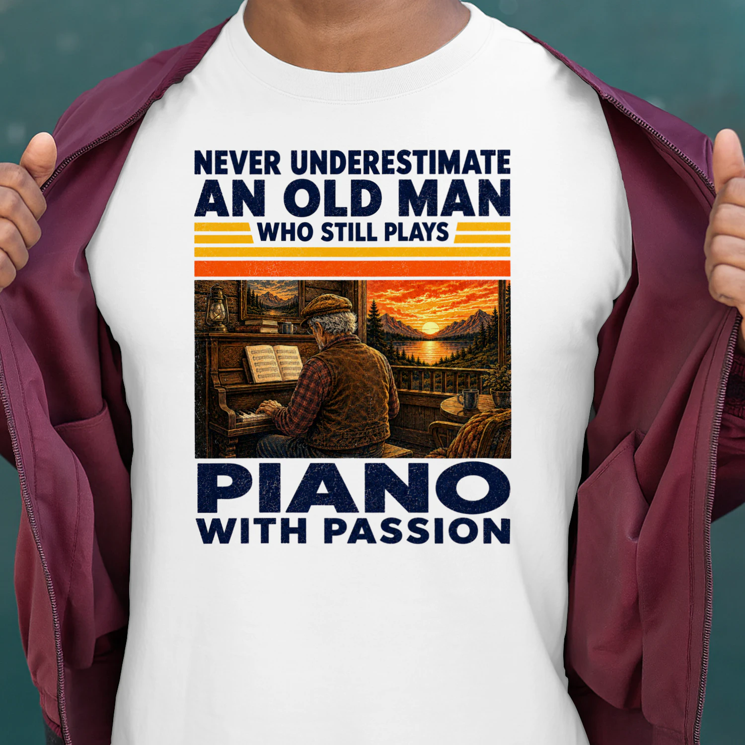 TEU1152 Man Piano