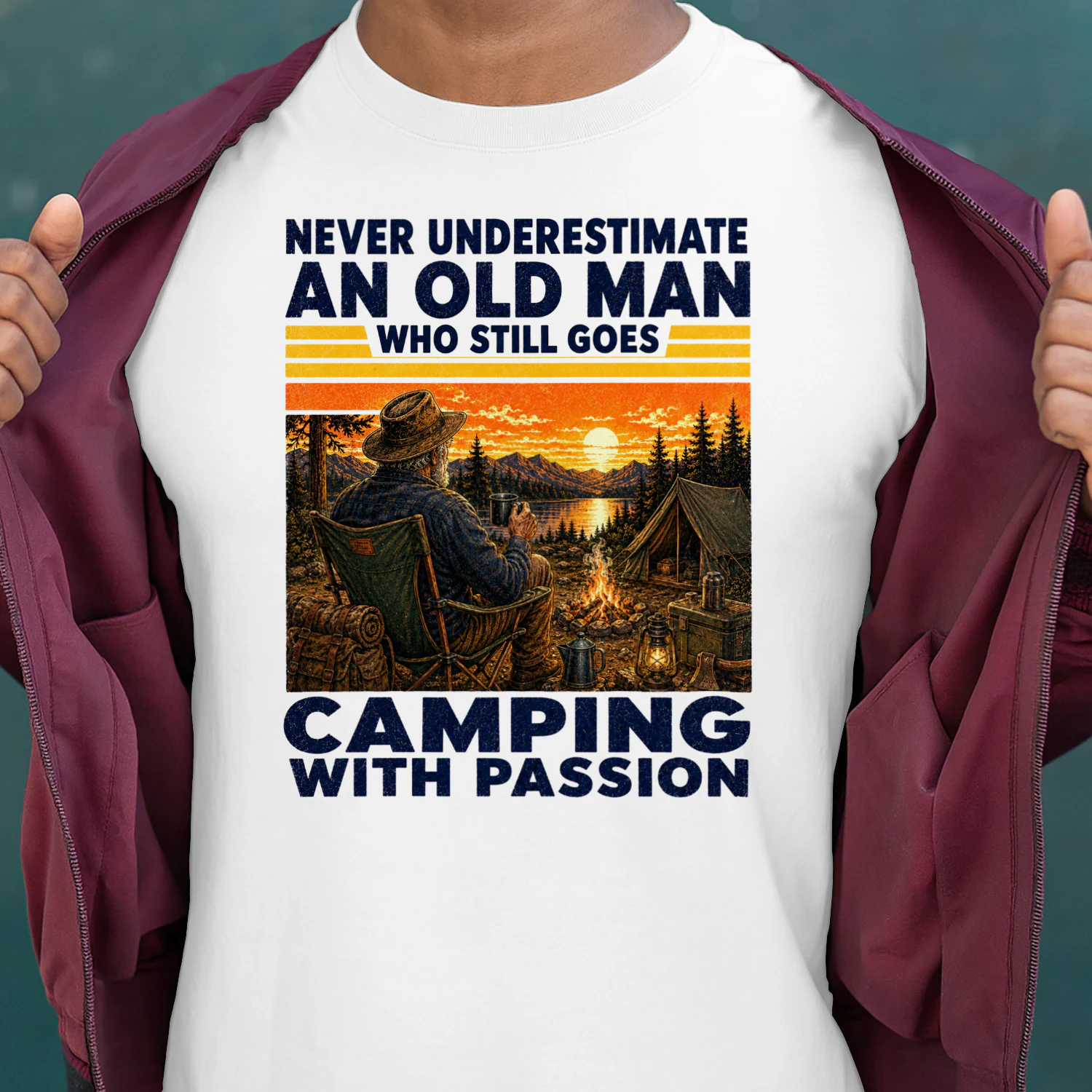 TEU1124 Man Camping
