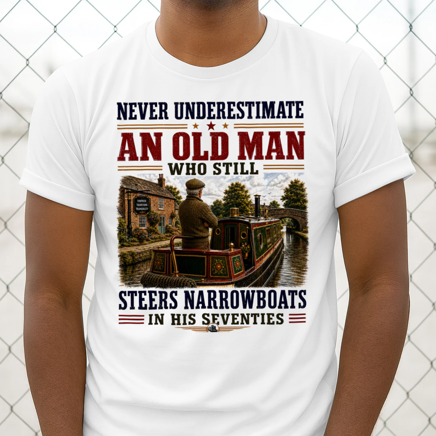 Old Man Steers Narrowboats