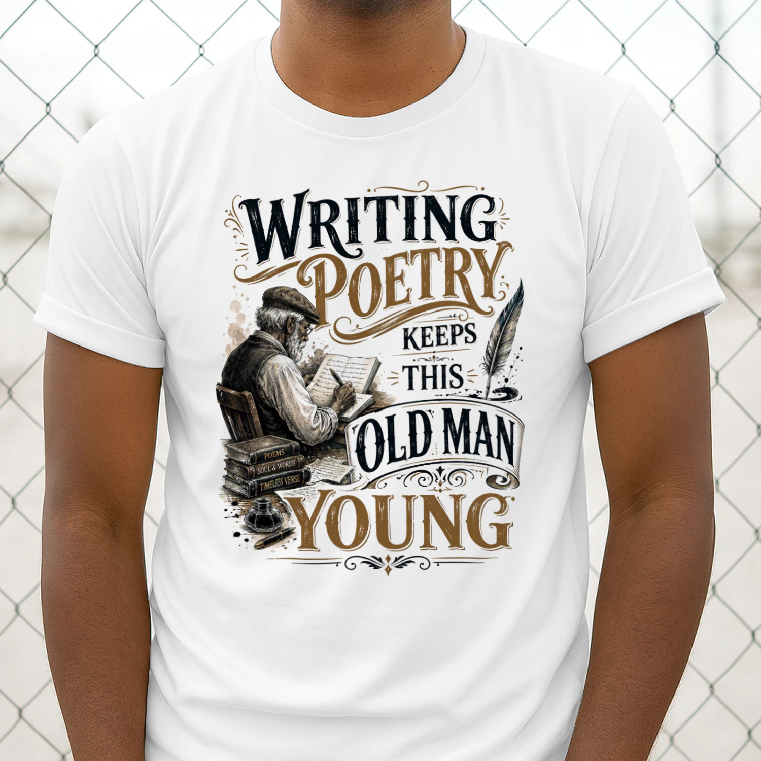 TEU0340 Writing Poetry Keeps This Old Man Young