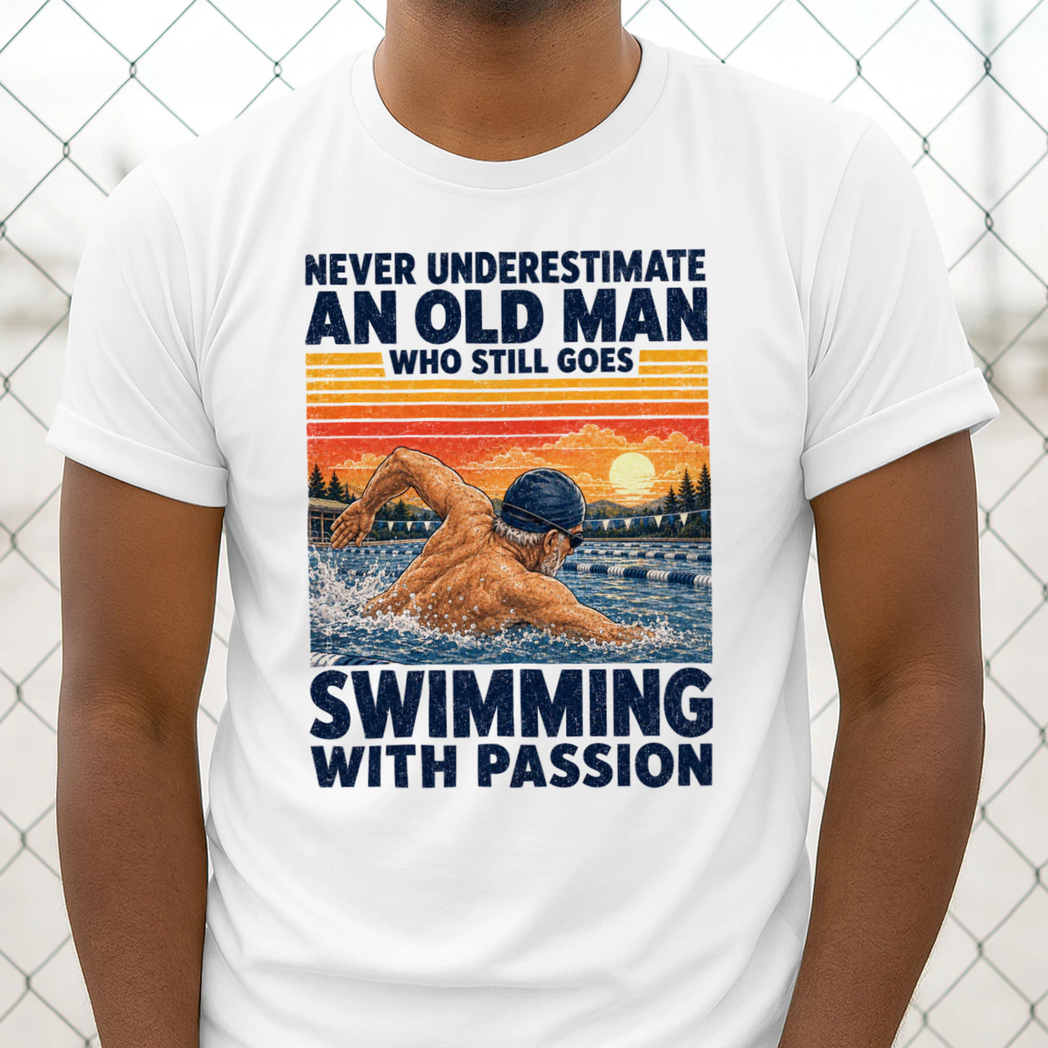 TEU1037 Man Swimming