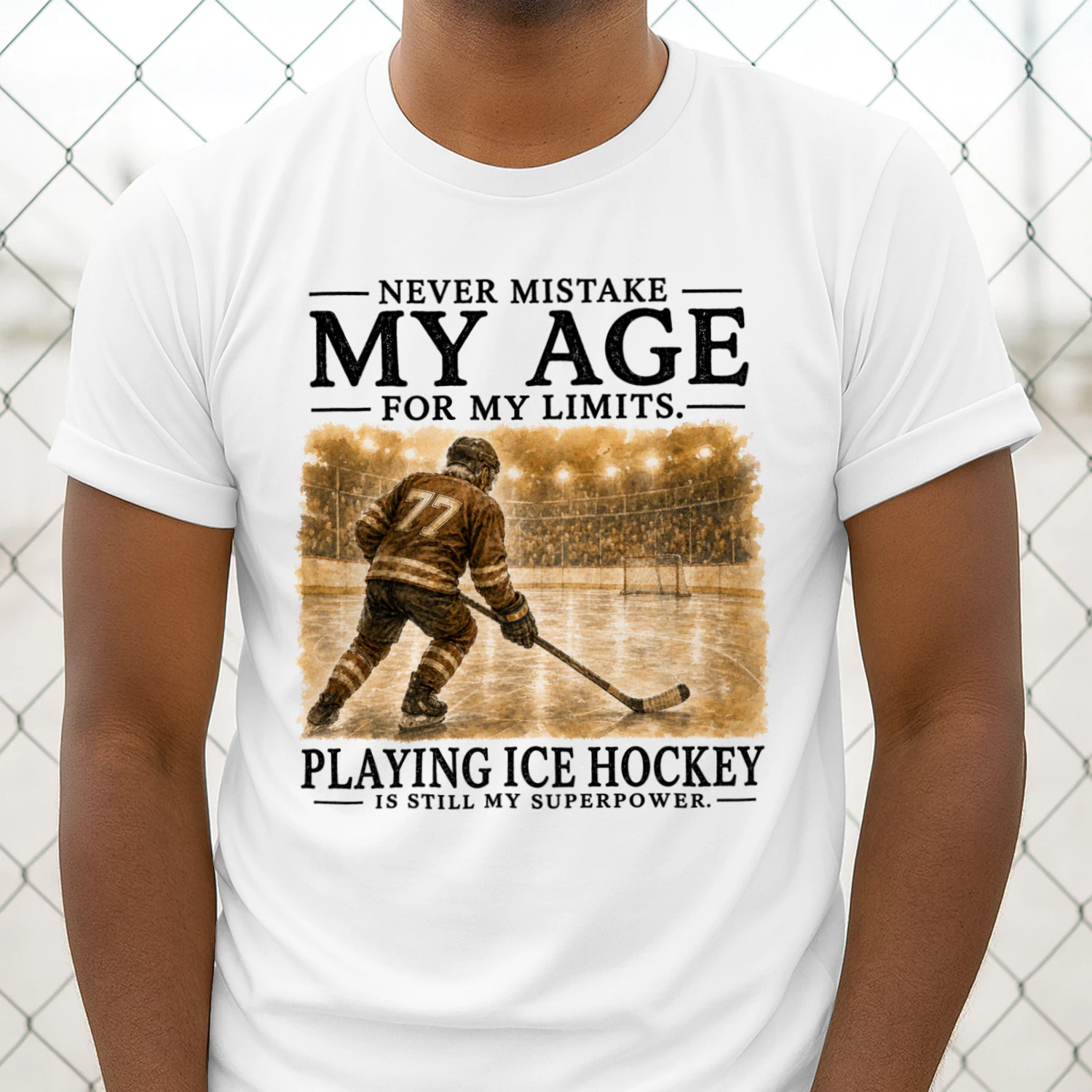 TEU0594 PLAYING ICE HOCKEY