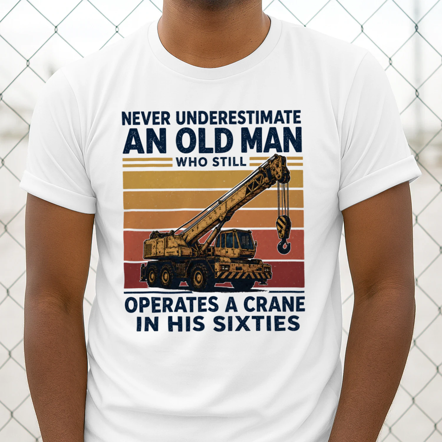 Operates A Crane