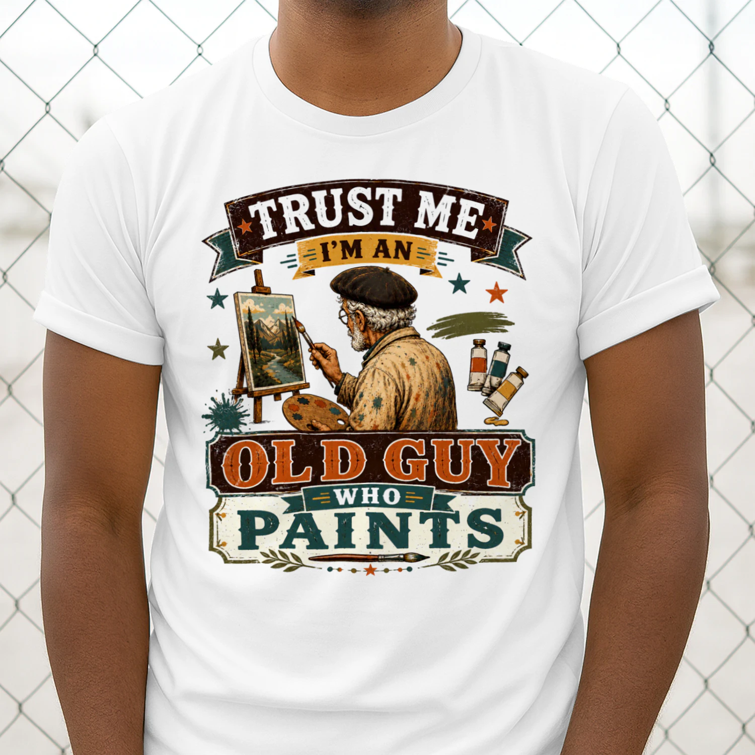 TEU0279 Trust Me I'm An Old Guy Who Paints