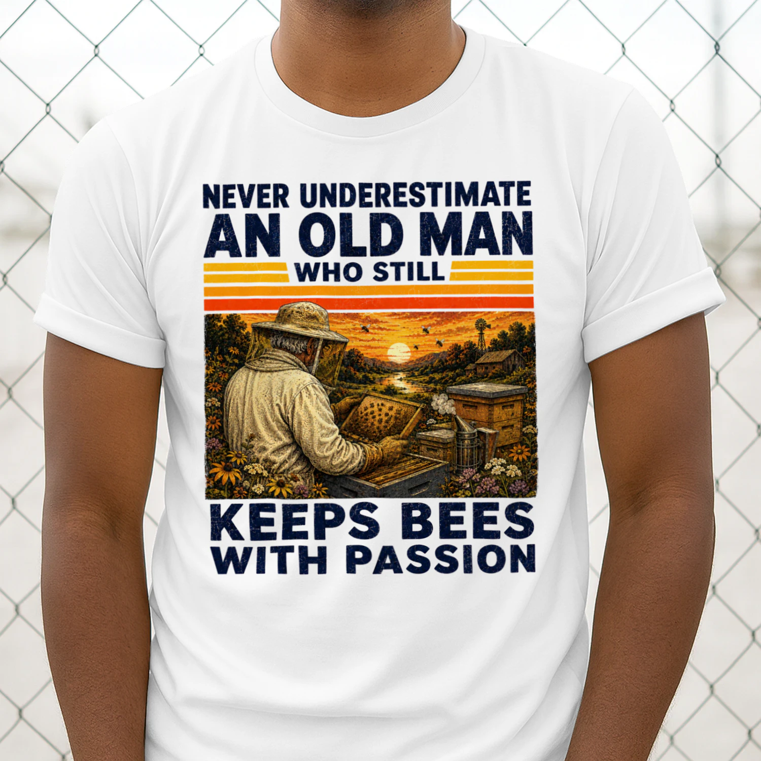 TEU1143 Man Keeps Bees