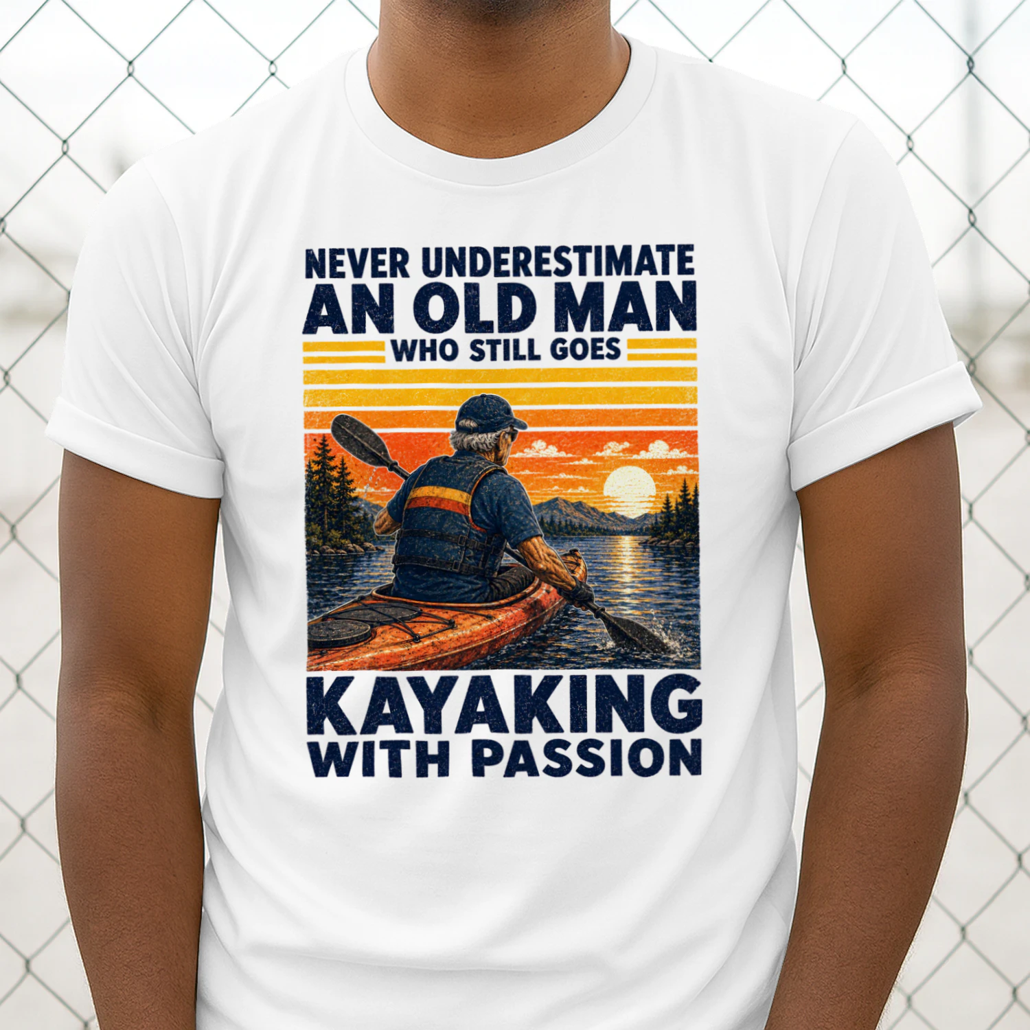 TEU1029 Man Kayaking