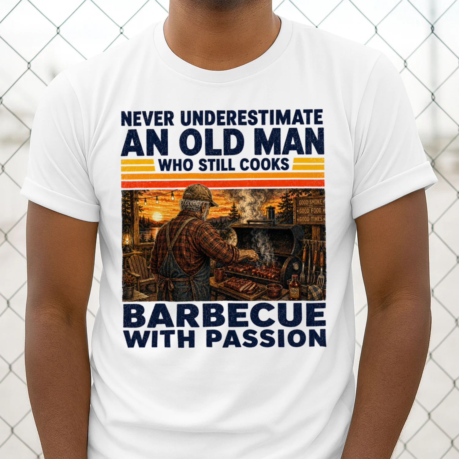 TEU1119 Man Barbecue