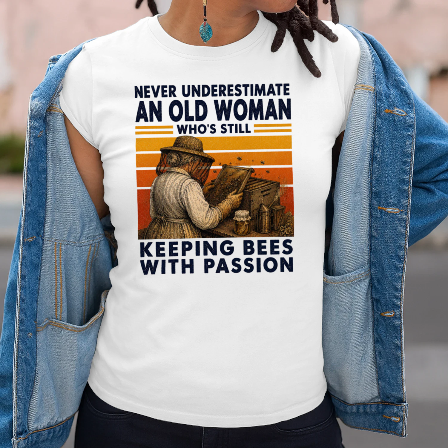 TEU0398 Woman Keeping Bees