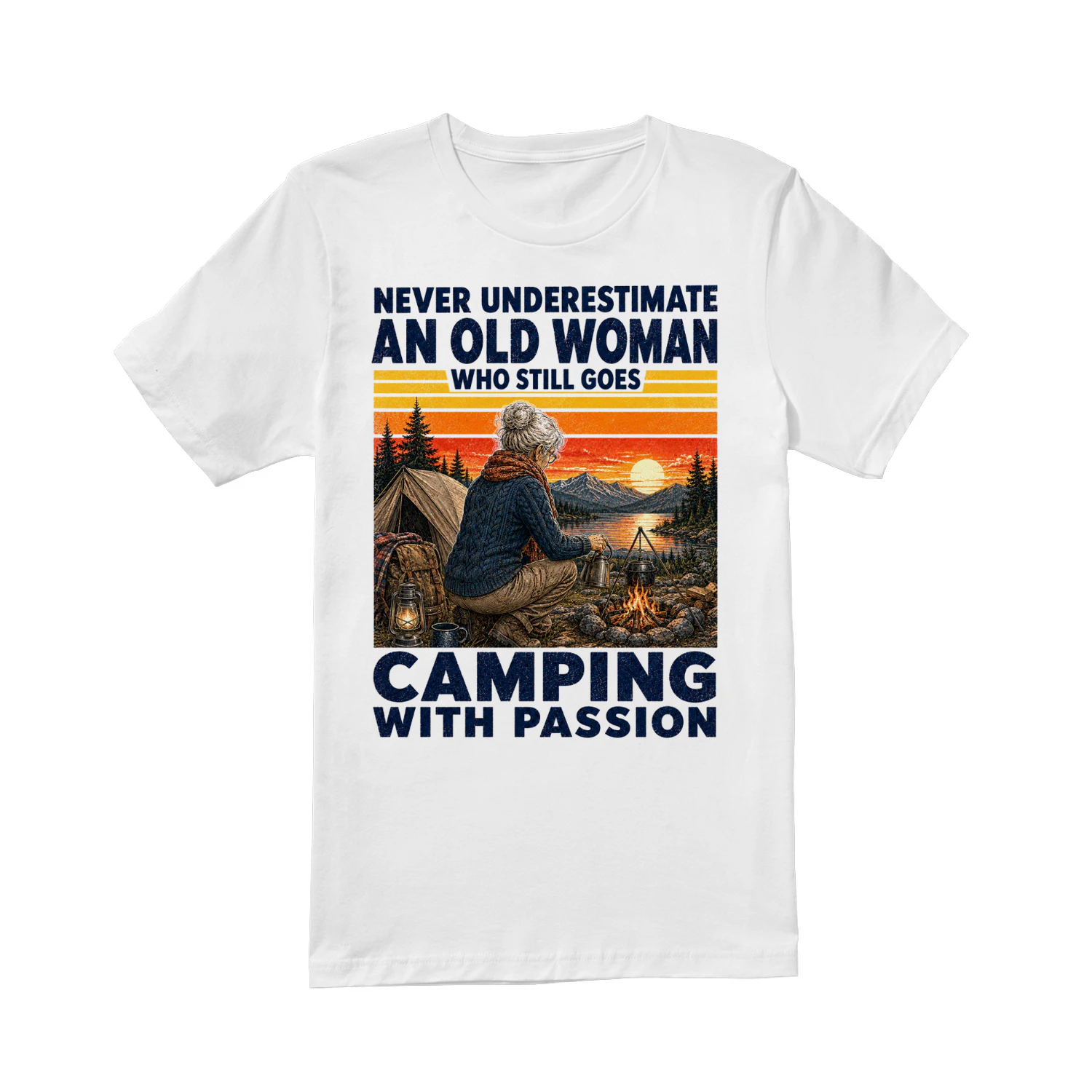 TEU1048 Woman Camping