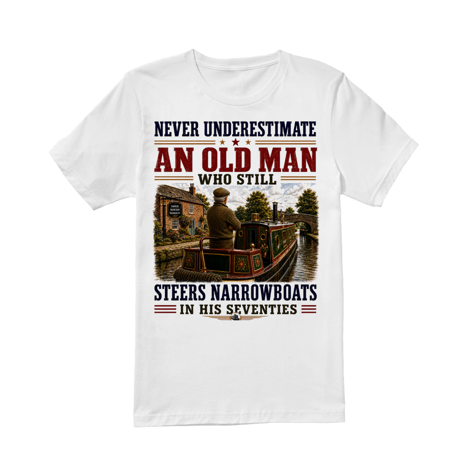 Old Man Steers Narrowboats