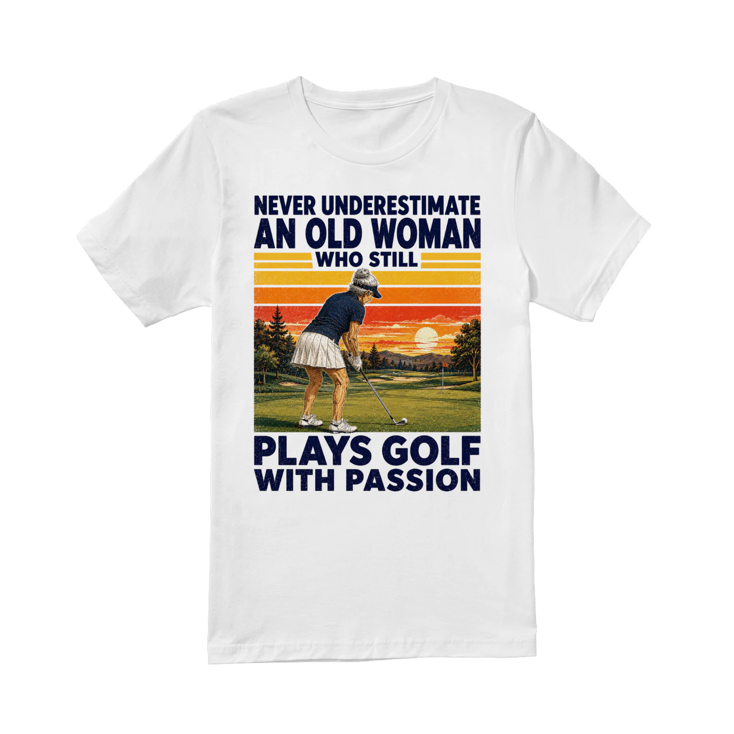 TEU1077 Woman Plays Golf