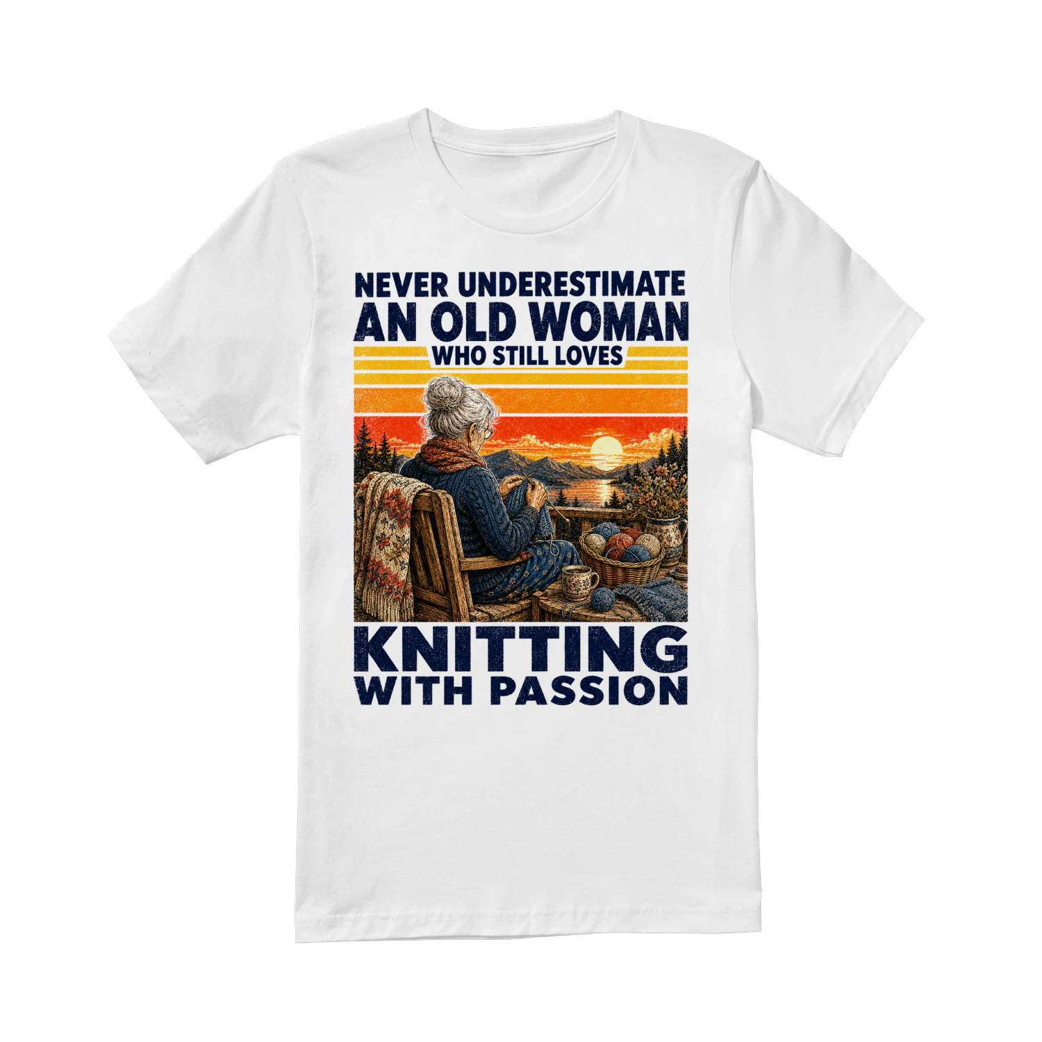 TEU1068 Woman Knitting