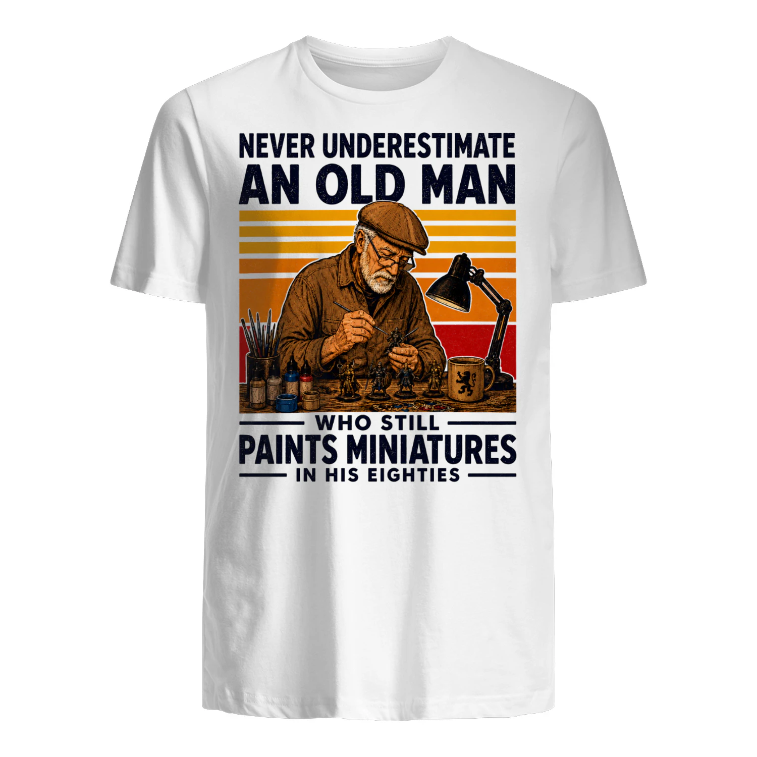 TEU0623 Paints Miniatures In His Eighties