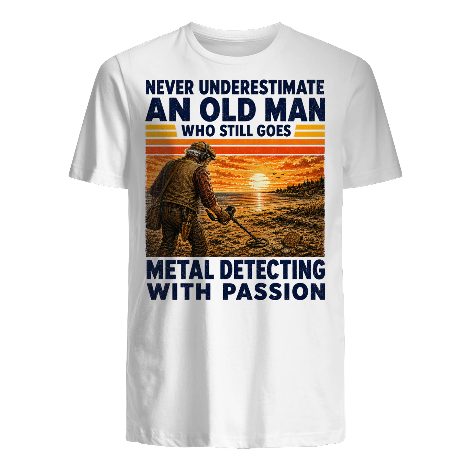TEU1145 Man Metal Detecting