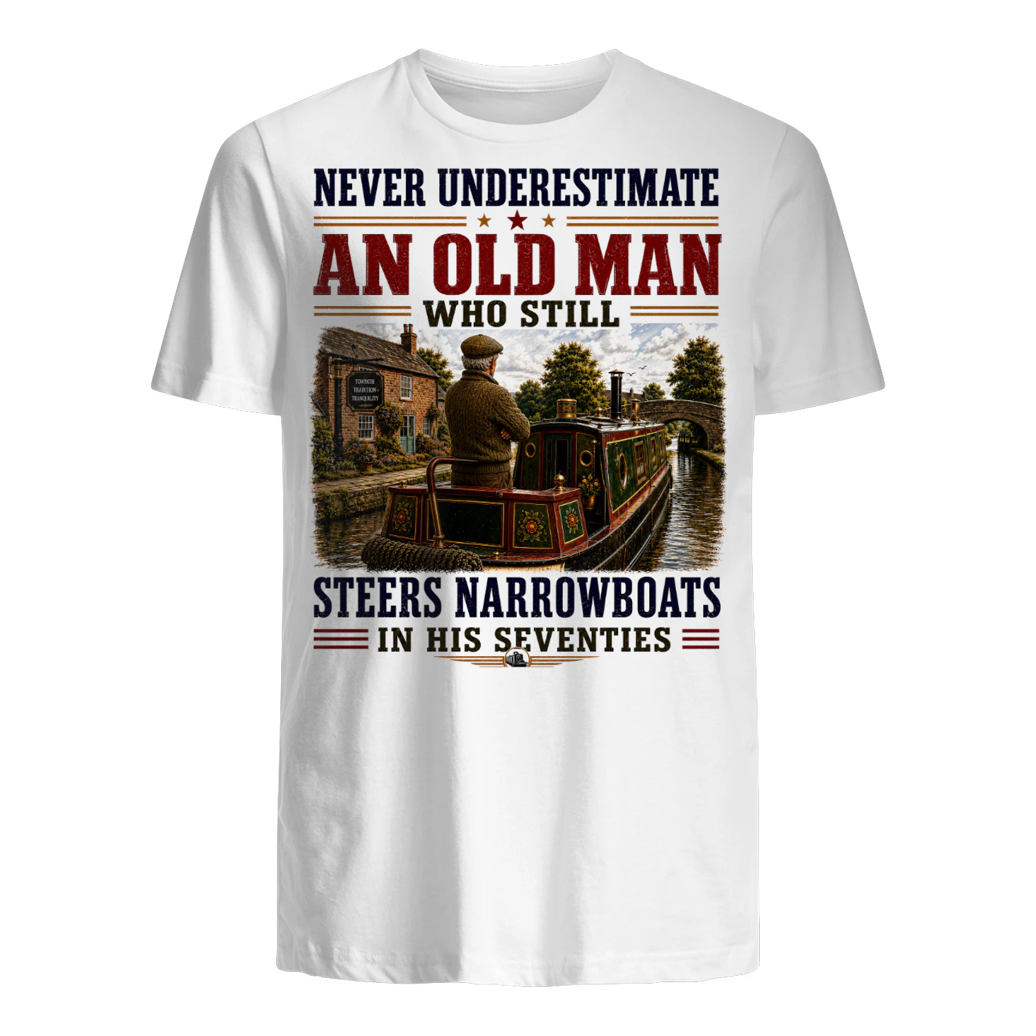 Old Man Steers Narrowboats