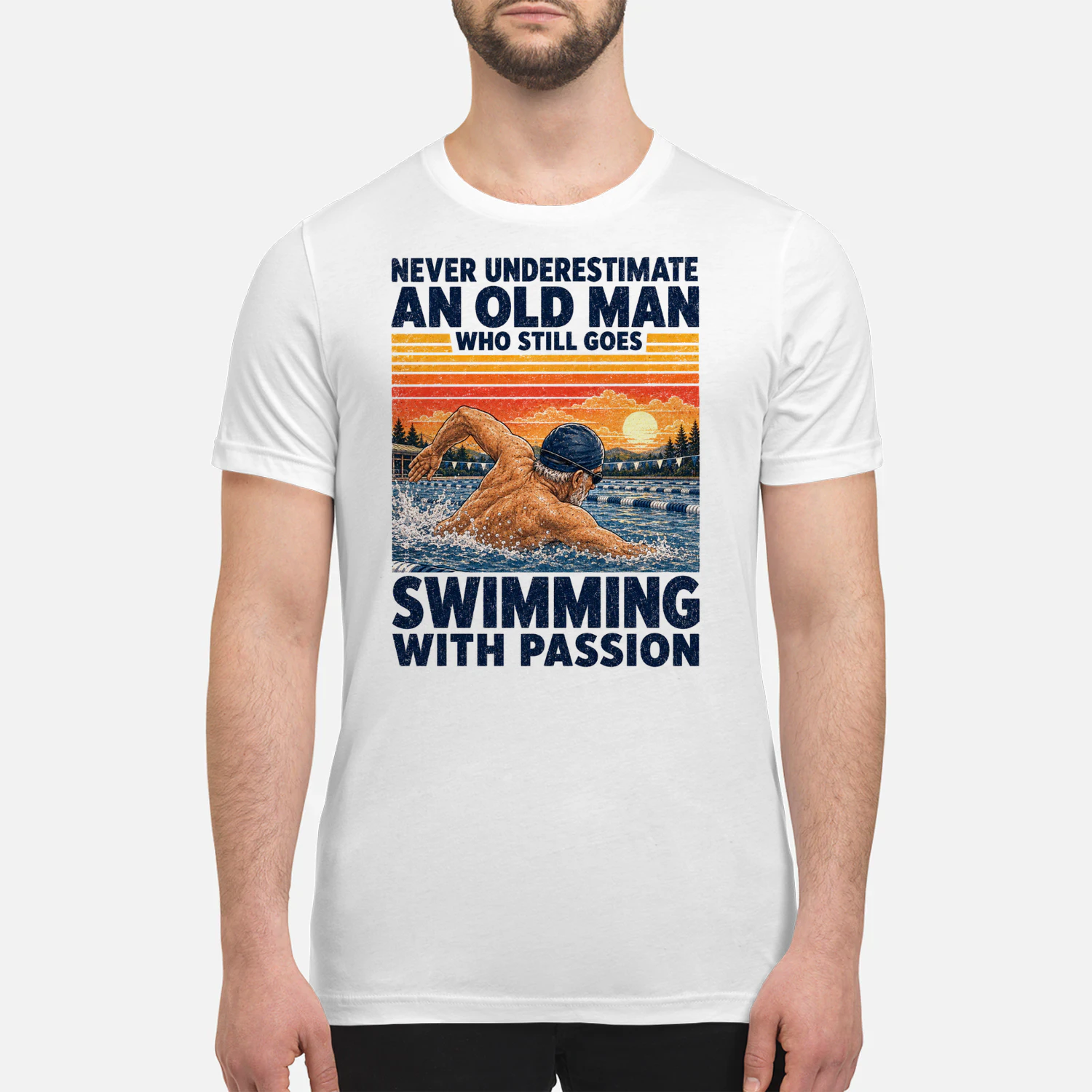 TEU1037 Man Swimming