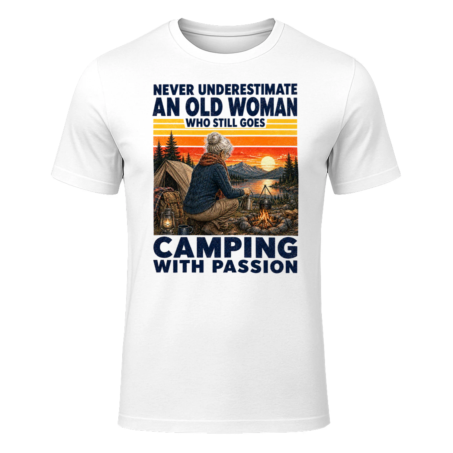 TEU1048 Woman Camping