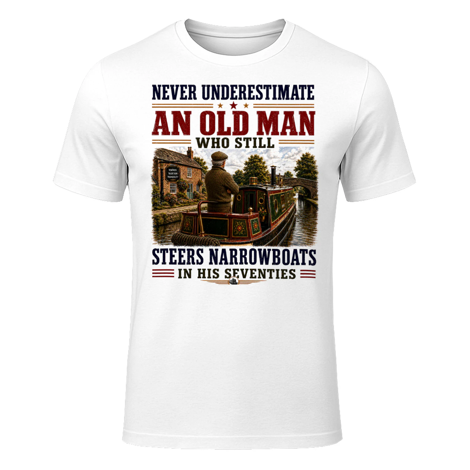 Old Man Steers Narrowboats