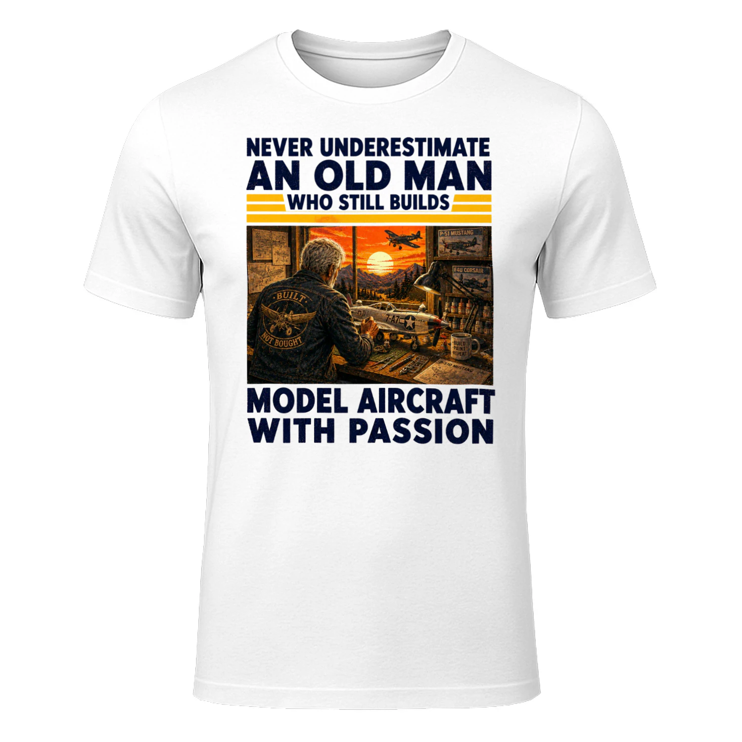 TEU1123 Man Builds Model Aircraft