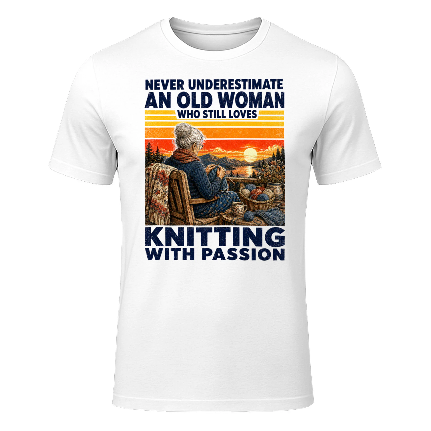 TEU1068 Woman Knitting
