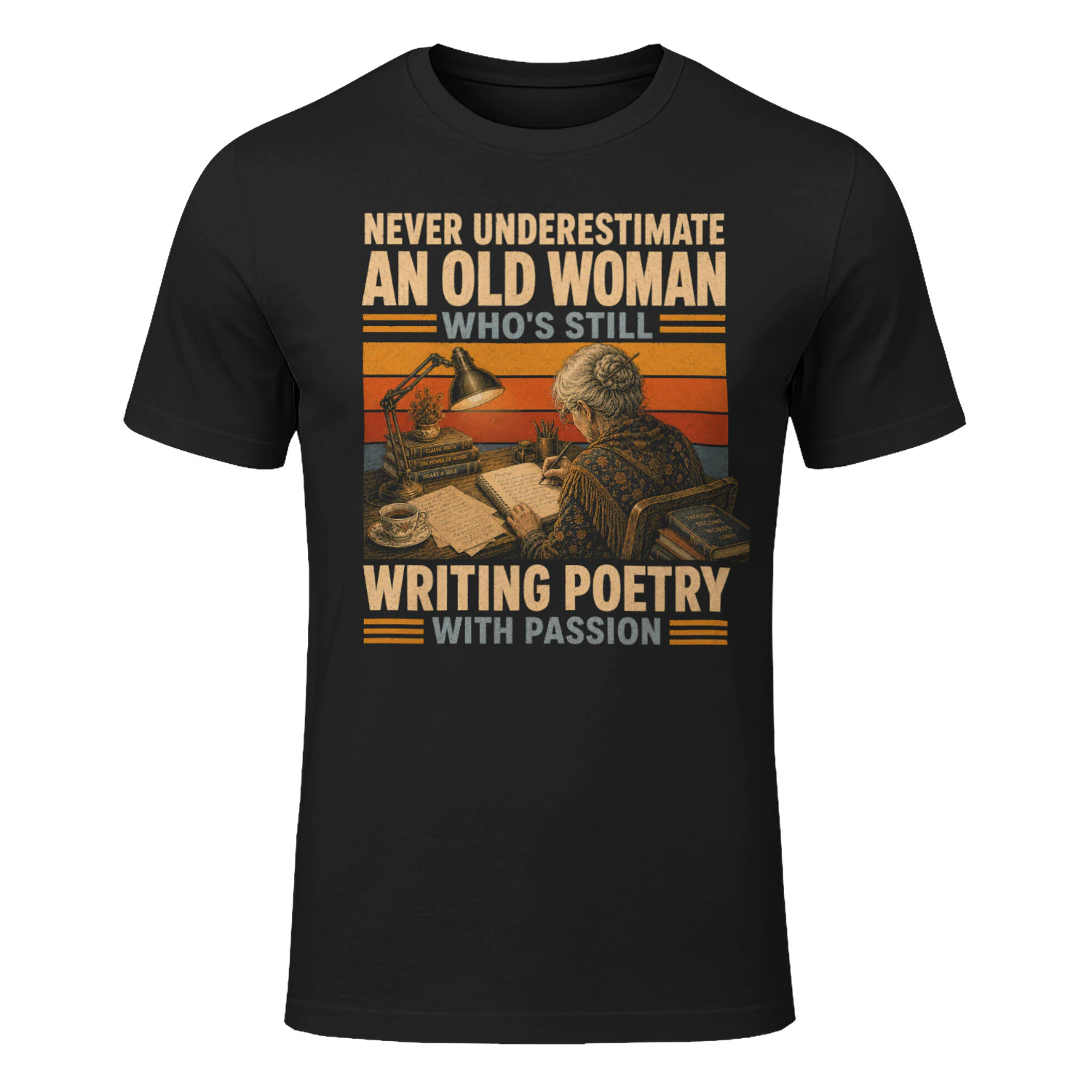 TEU0352 Woman Writing Poetry
