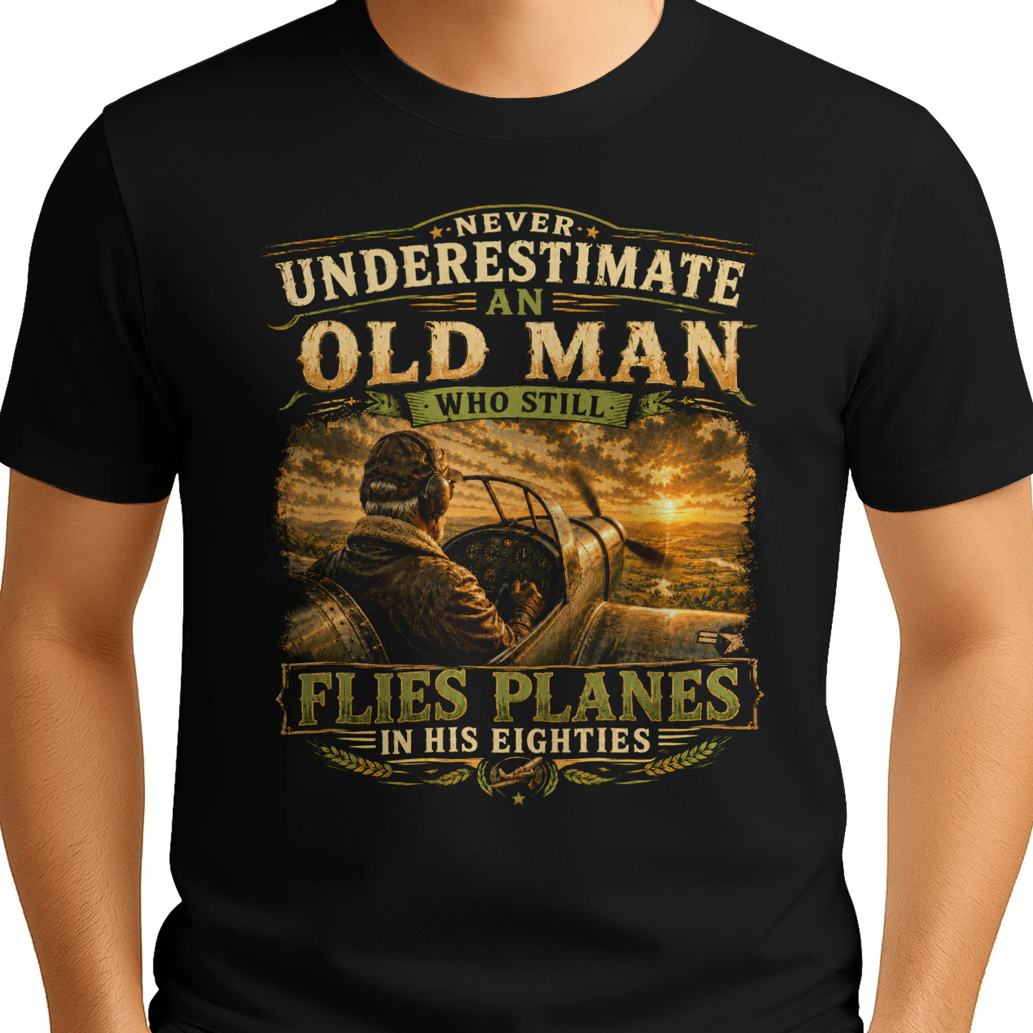 TEU0619 Flies Planes In His Eighties