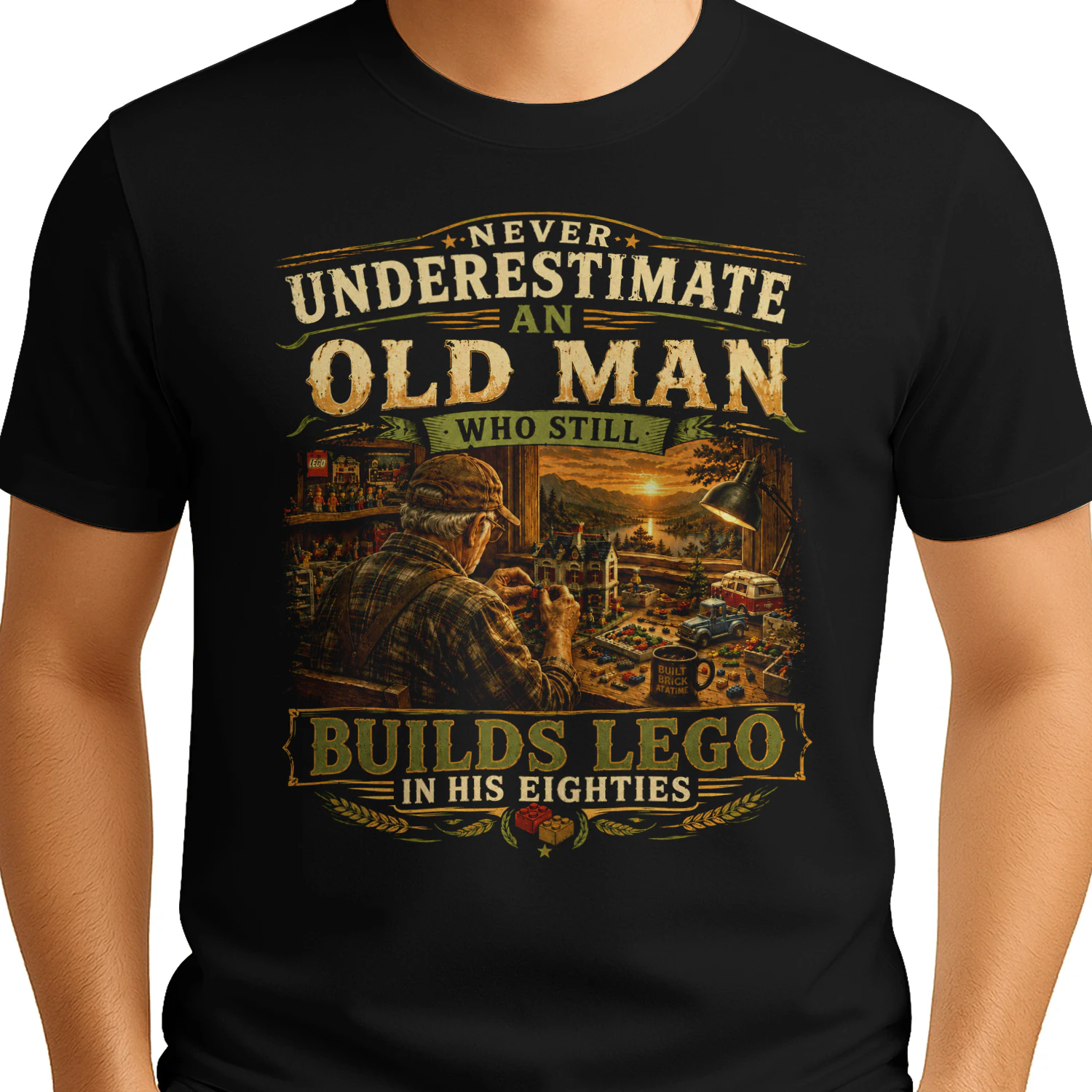 TEU0615 Builds Lego In His Eighties