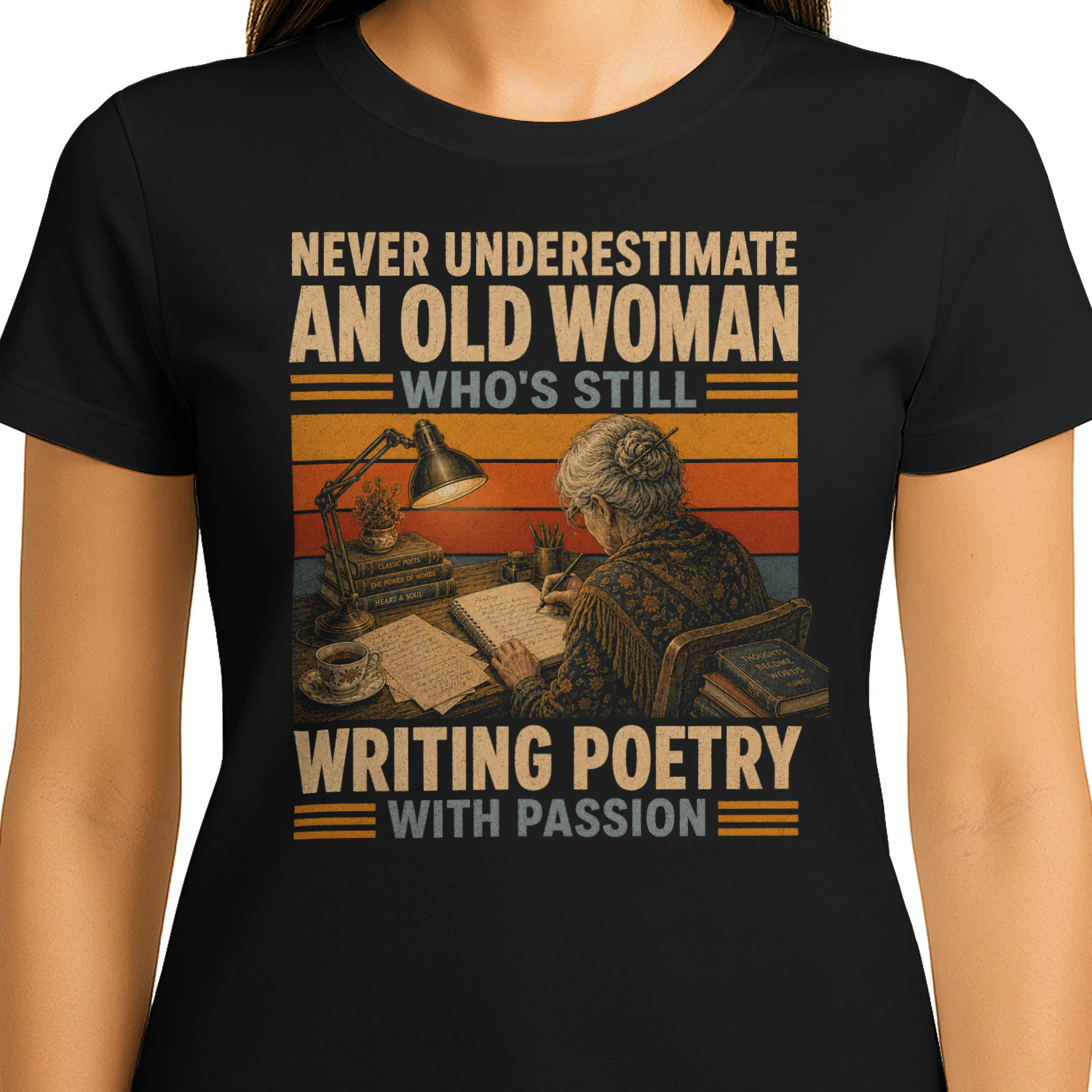 TEU0352 Woman Writing Poetry