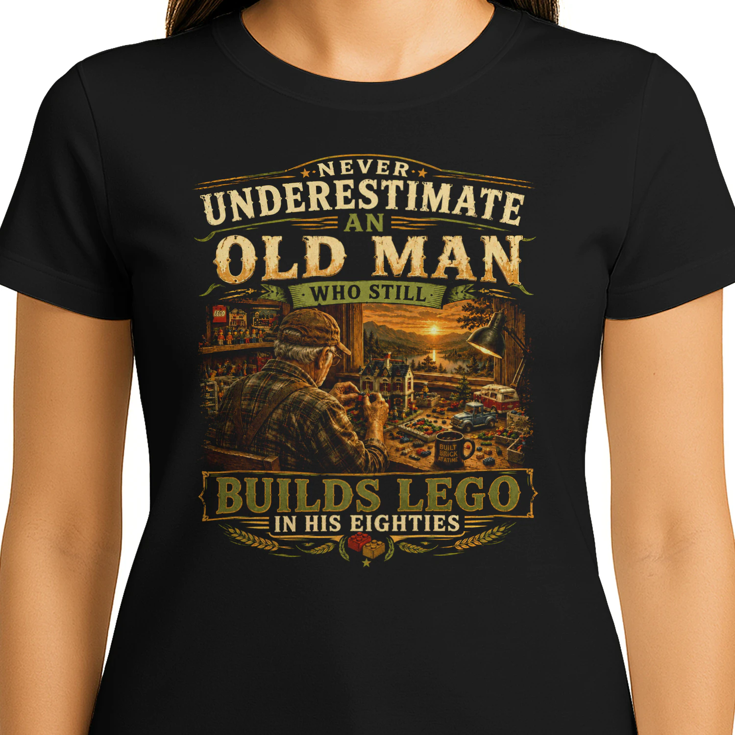 TEU0615 Builds Lego In His Eighties