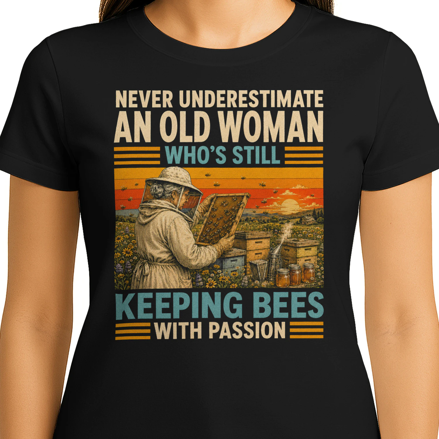 TEU0397 Woman Keeping Bees