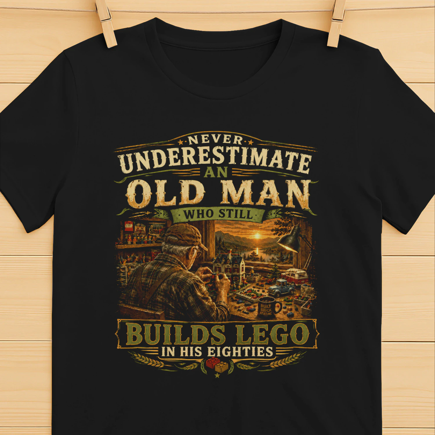 TEU0615 Builds Lego In His Eighties