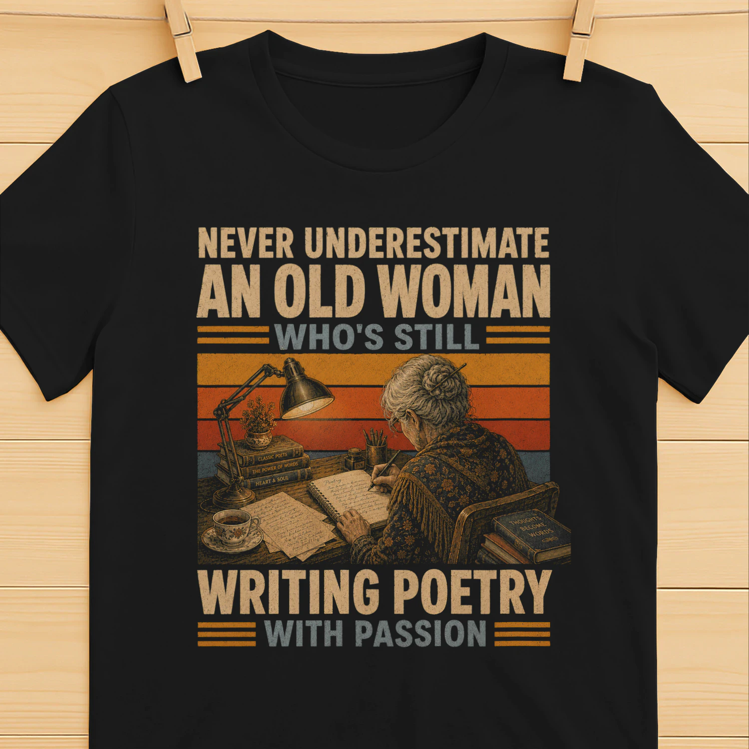 TEU0352 Woman Writing Poetry