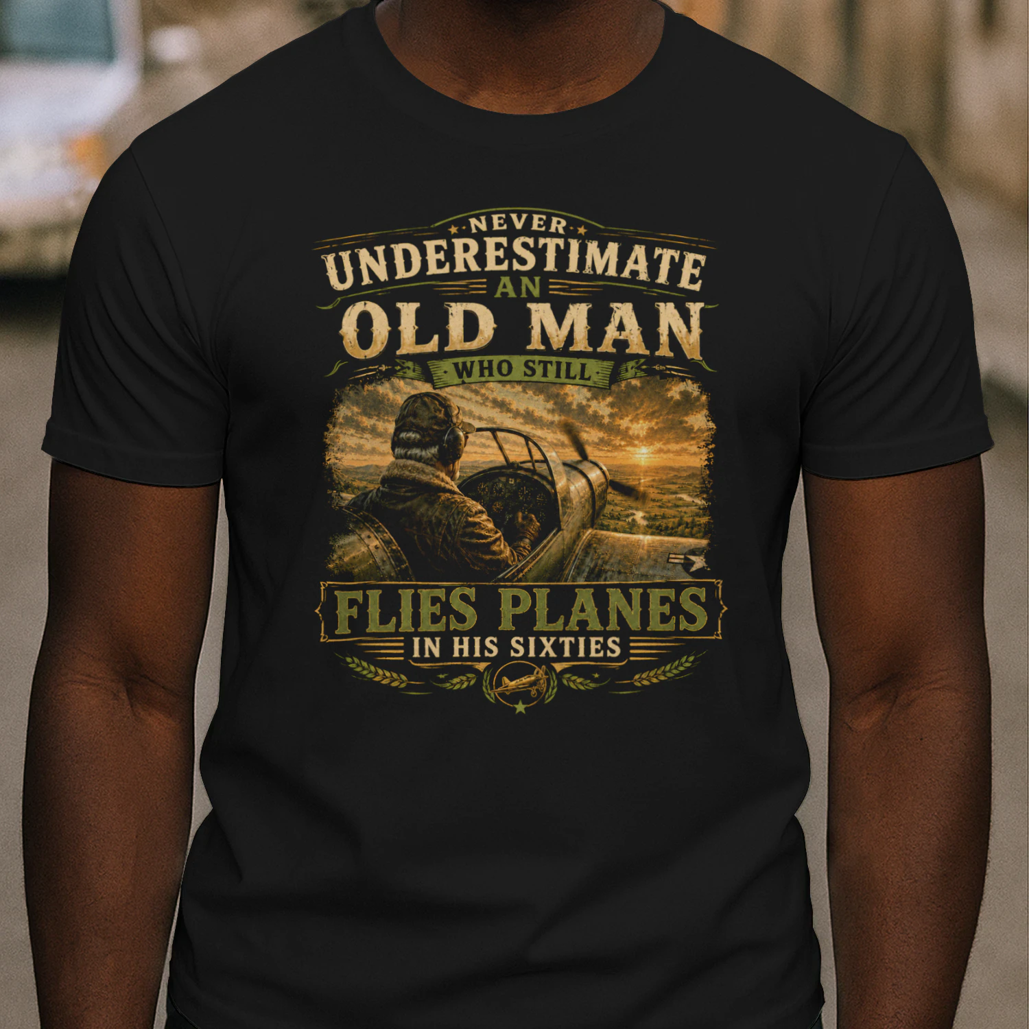 TEU0227 Never Underestimate An Old Man Who Still Flies Planes In His Sixties