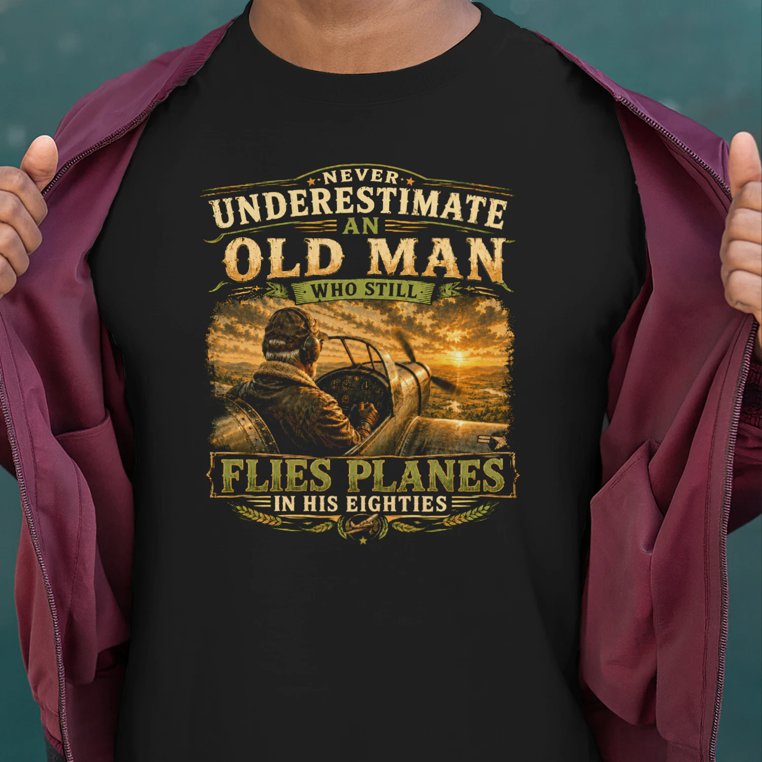 TEU0619 Flies Planes In His Eighties