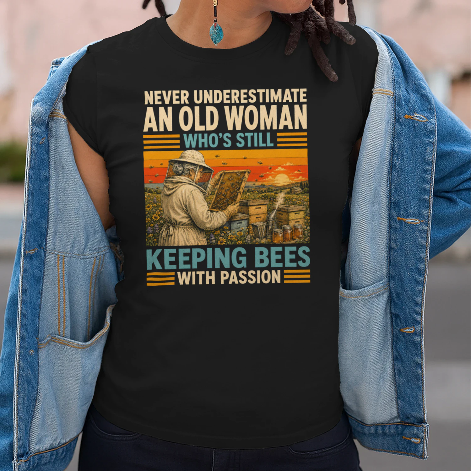 TEU0397 Woman Keeping Bees
