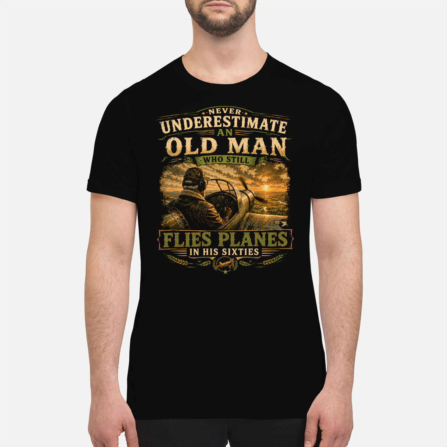 TEU0227 Never Underestimate An Old Man Who Still Flies Planes In His Sixties