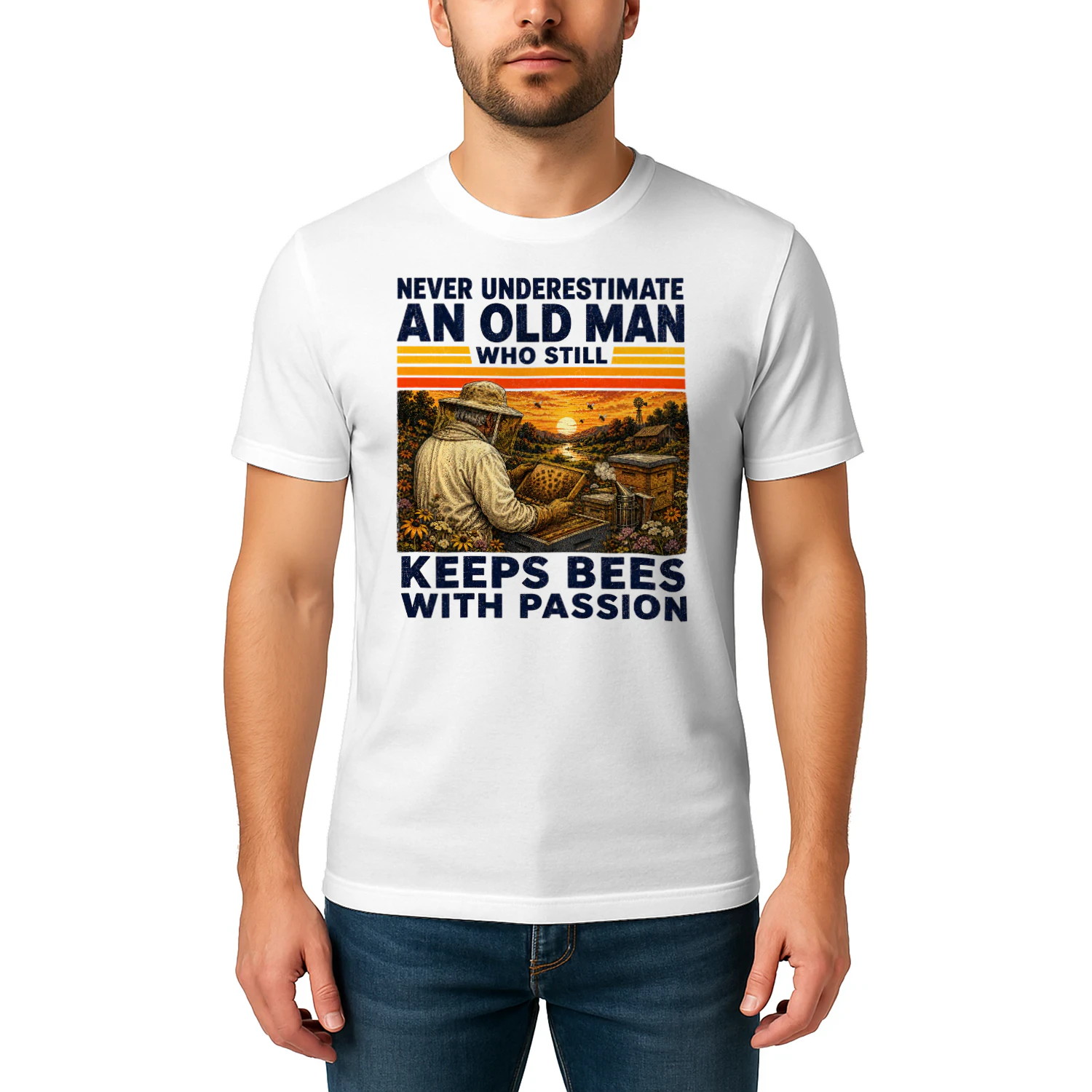 TEU1143 Man Keeps Bees