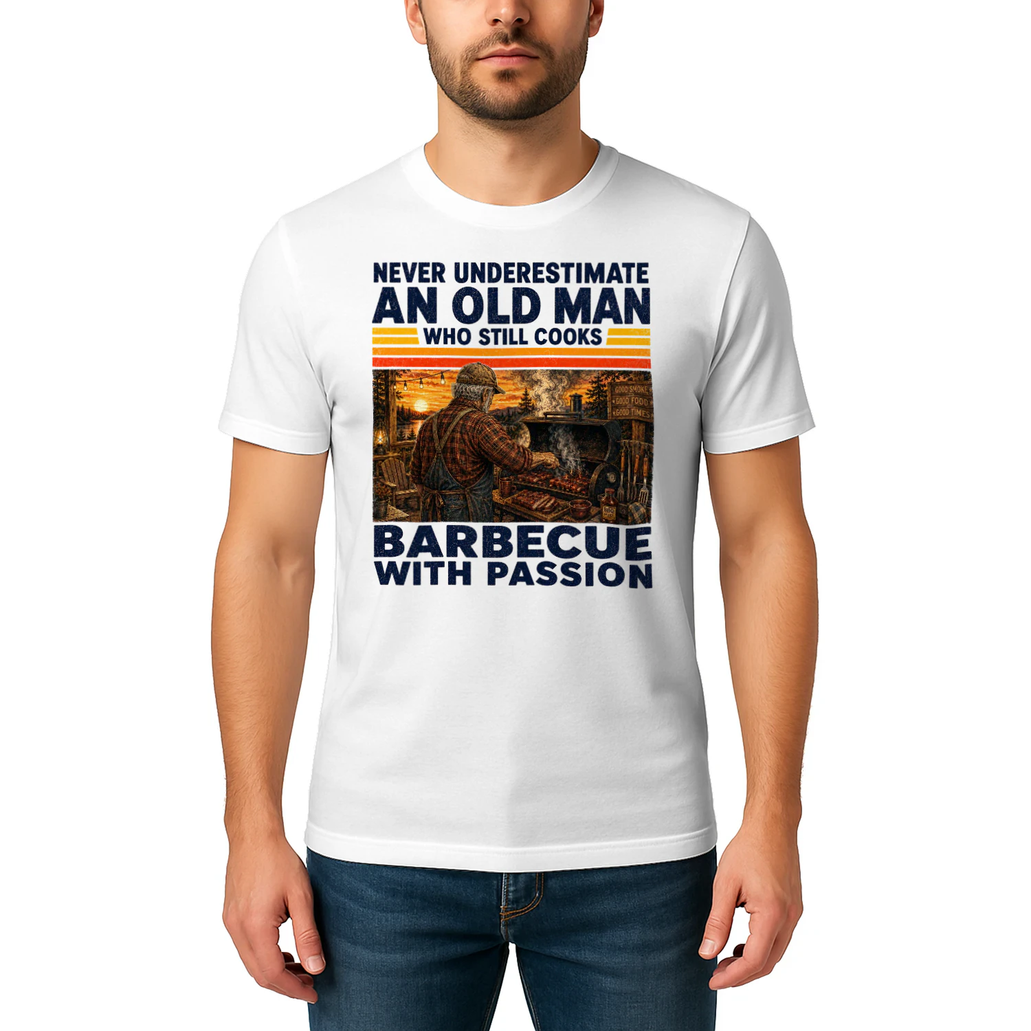 TEU1119 Man Barbecue