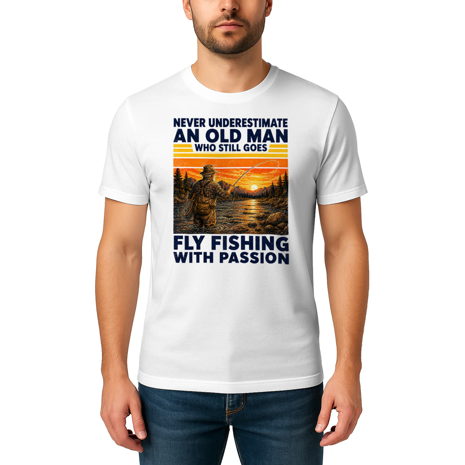 TEU1136 Man Fly Fishing