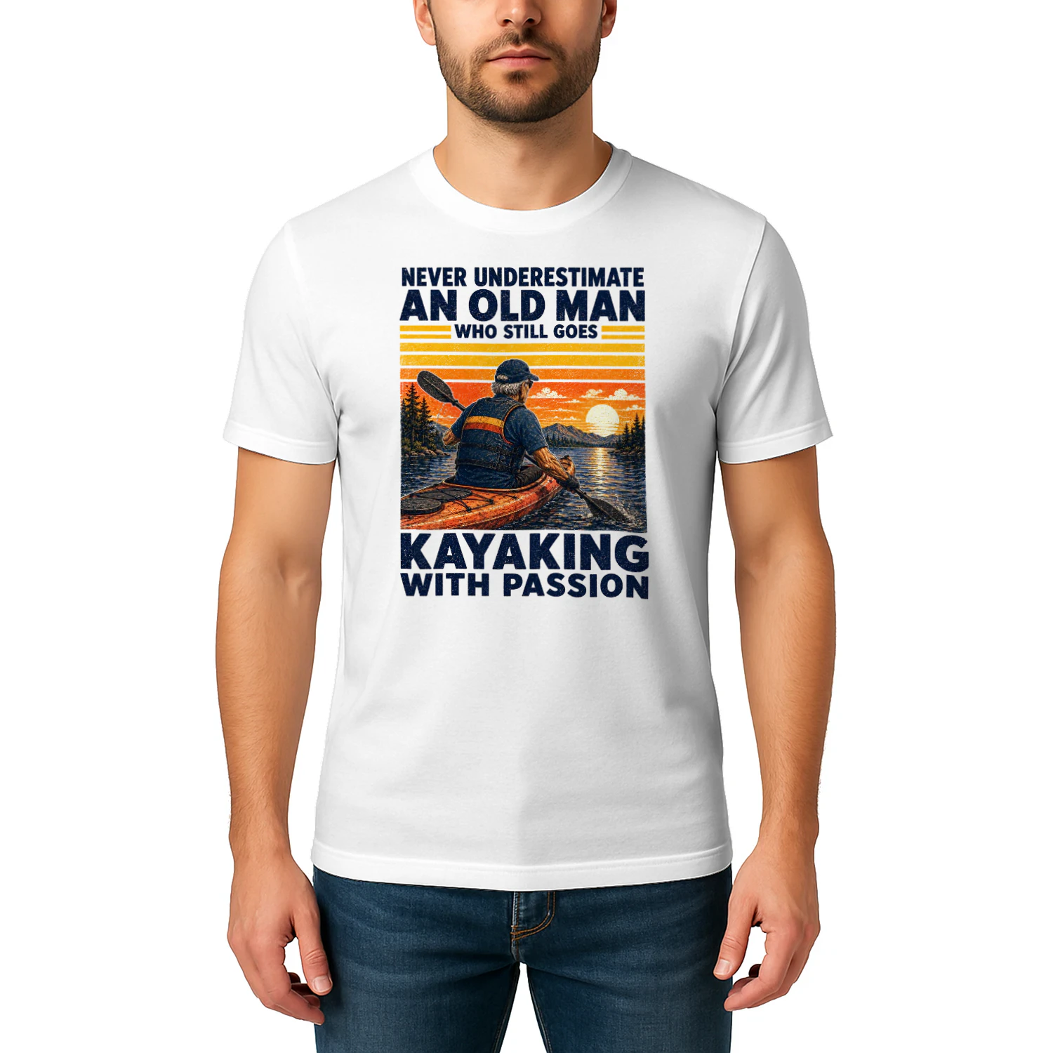 TEU1029 Man Kayaking