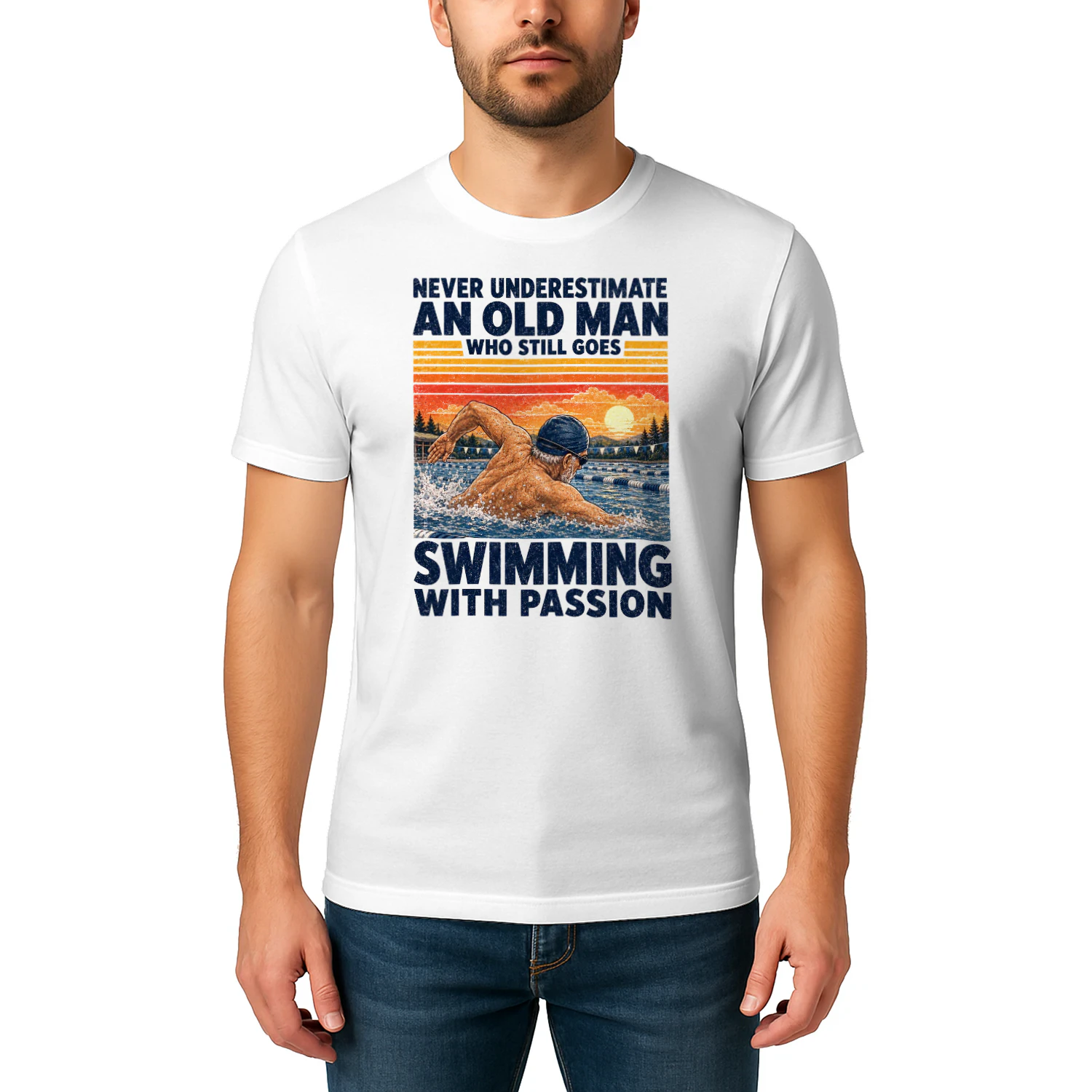 TEU1037 Man Swimming