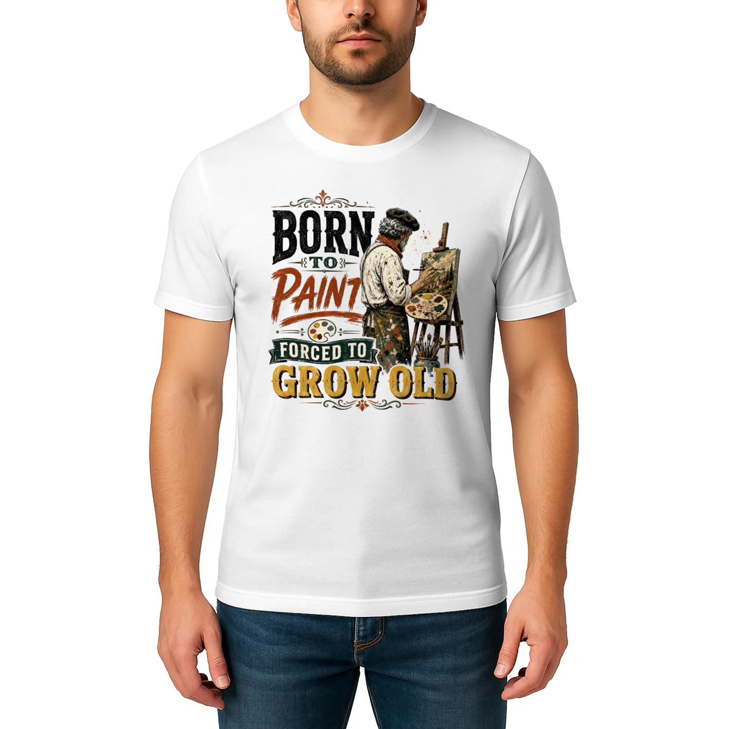 TEU0281 Born To Paint Forced To Grow Old