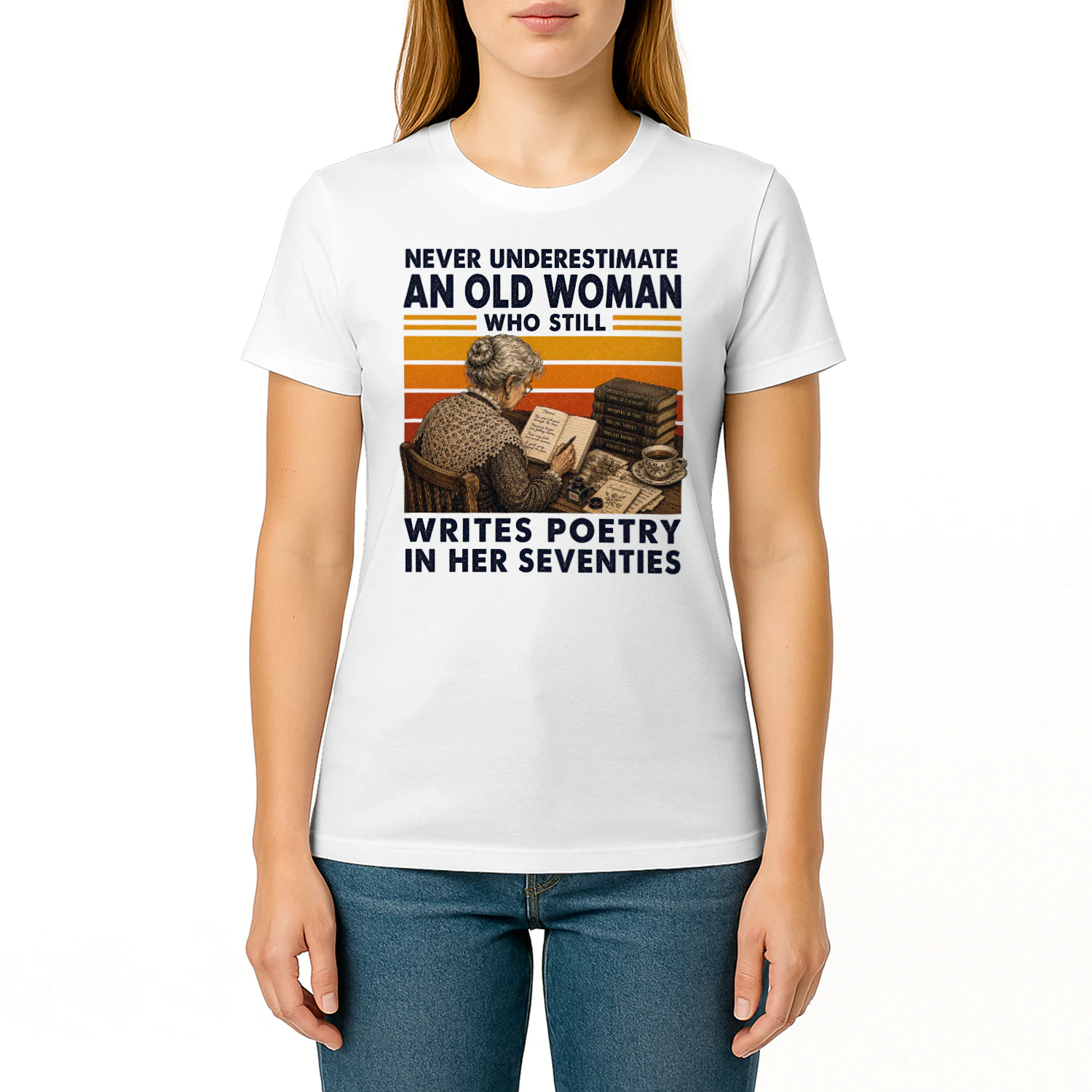 TEU0349 Woman Writes Poetry
