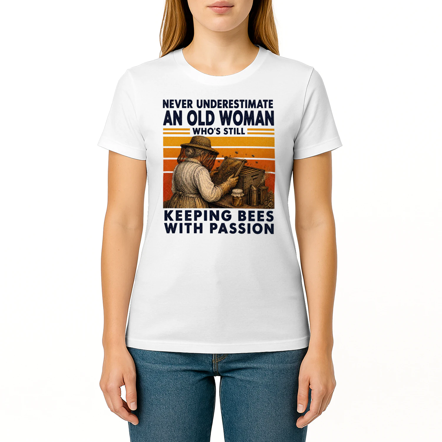 TEU0398 Woman Keeping Bees
