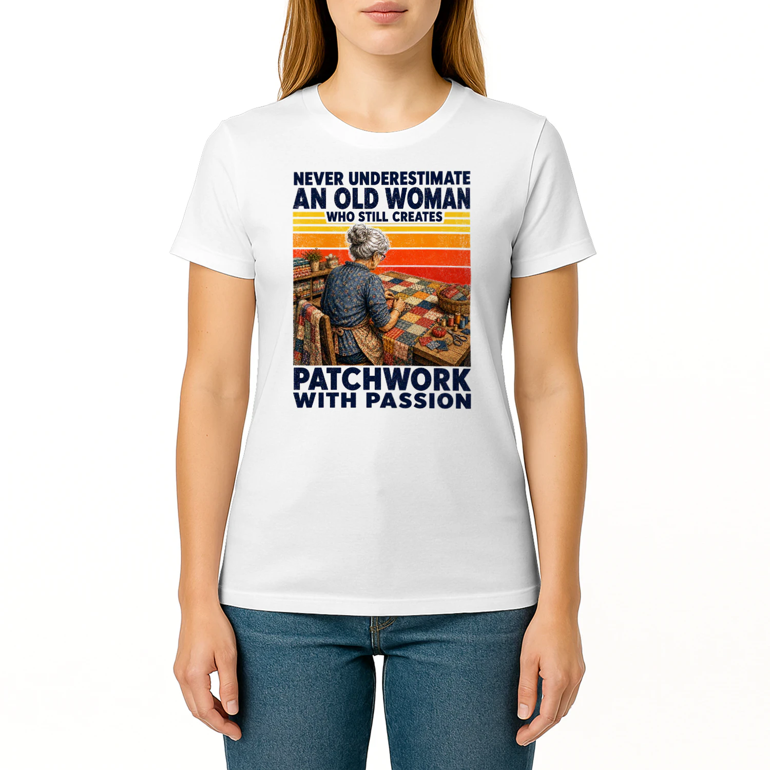 TEU1072 Woman Patchwork