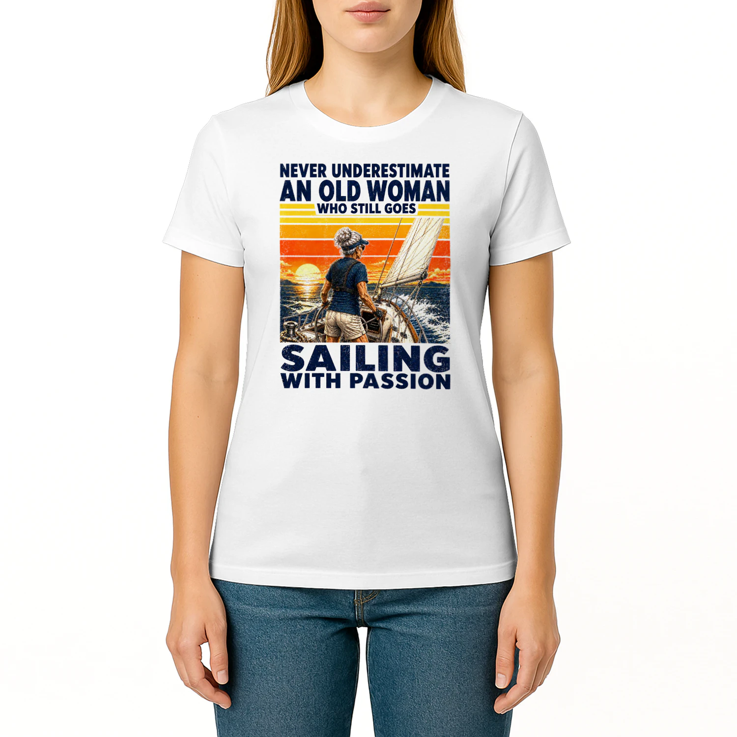 TEU1084 Woman Sailing
