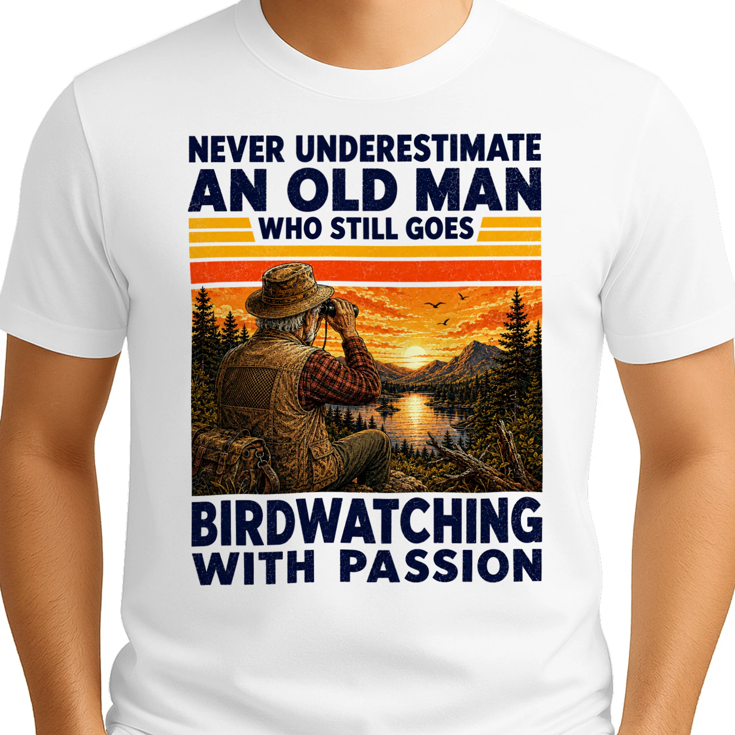 TEU1121 Man Birdwatching