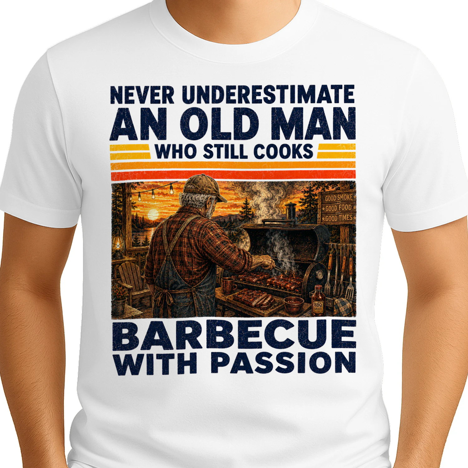 TEU1119 Man Barbecue