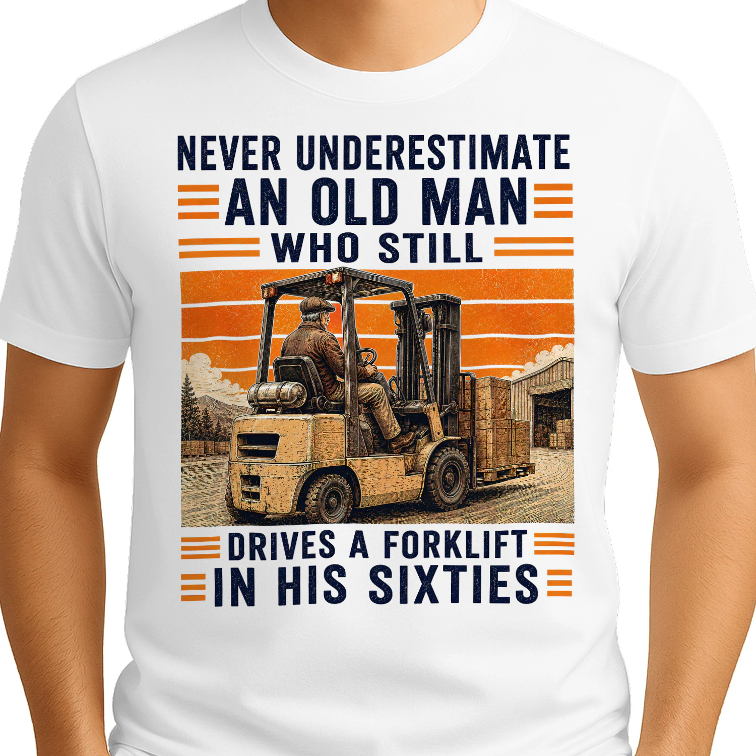 TEU0480 Drives A Forklift