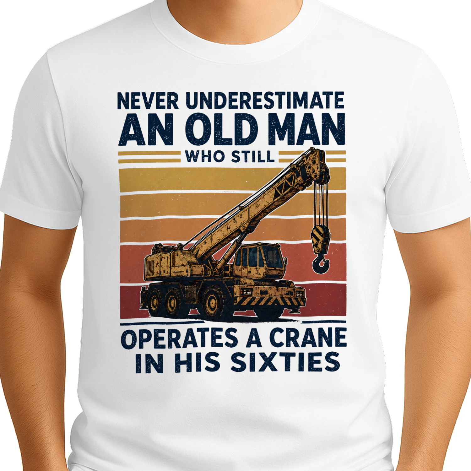 Operates A Crane